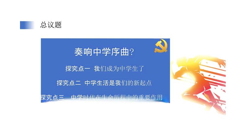 初中道德与法治新人教版七年级上册第一单元第1课第1框《奏响中学序曲》教学课件(2024秋)05