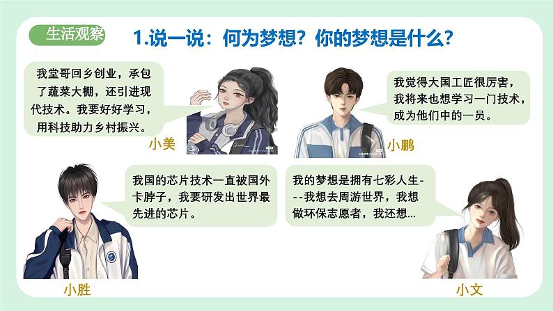 3.1 做有梦想的少年 课件-2024-2025学年道德与法治七年级上册 统编版2024第5页
