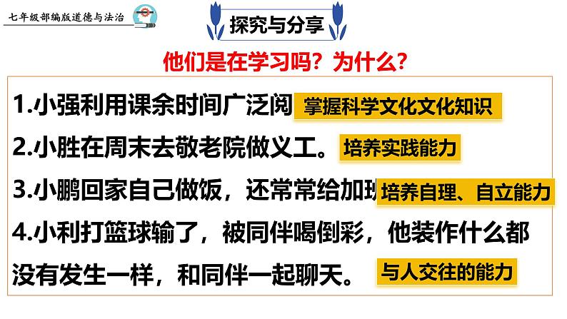 3.2 学习成就梦想 课件- 2024-2025学年统编版道德与法治七年级上册04