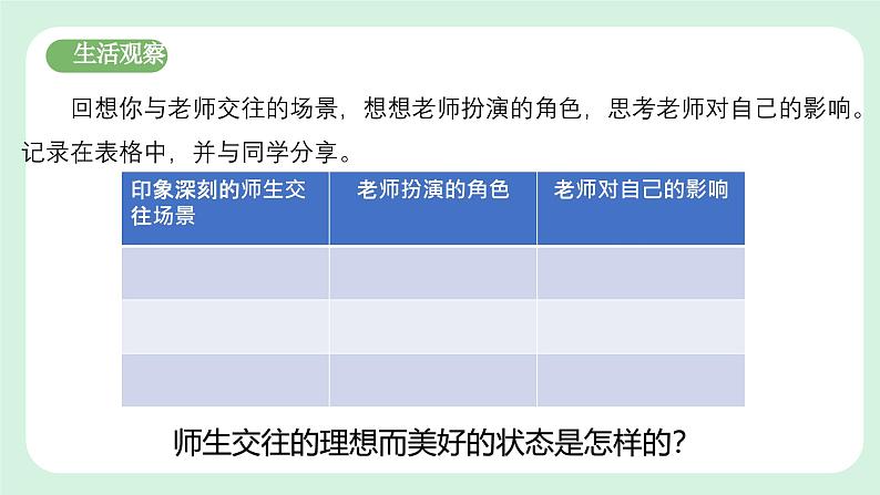 5.2《珍惜师生情谊》2024-2025学年七年级道德与法治课件+教案06