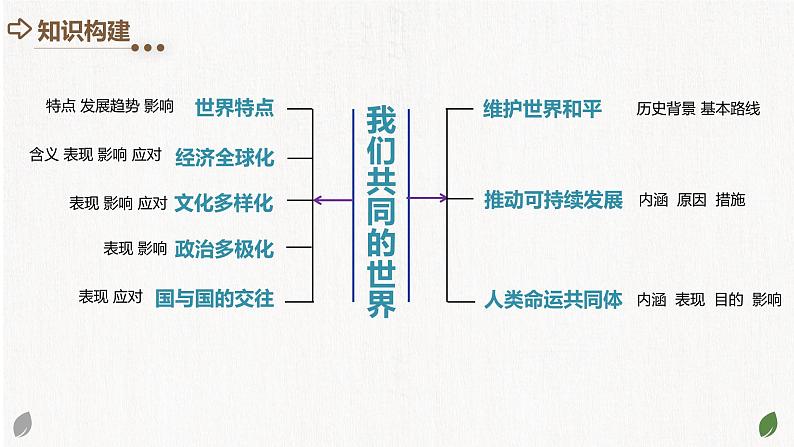 专题05 我们共同的世界 (核心知识精讲课件)- 中考道德与法治一轮复习讲练测(全国通用)05