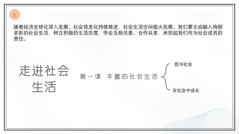 部编版(五四制)道德与法治八年级上册1.1我与社会课件02