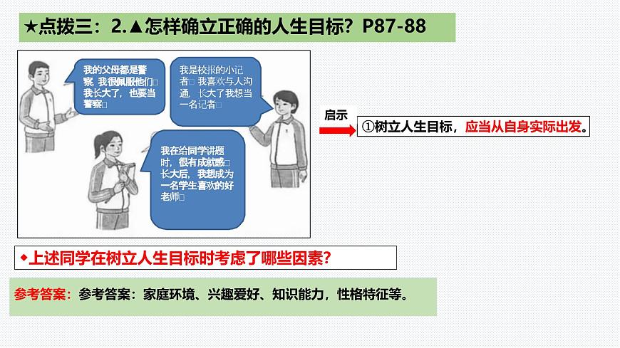 11.2 樹立正確的人生目標 課件-2024-2025學(xué)年統(tǒng)編版道德與法治七年級上冊第6頁