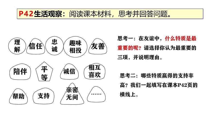 6.1 友誼的真諦 課件-2024-2025學(xué)年 統(tǒng)編版道德與法治七年級上冊第6頁