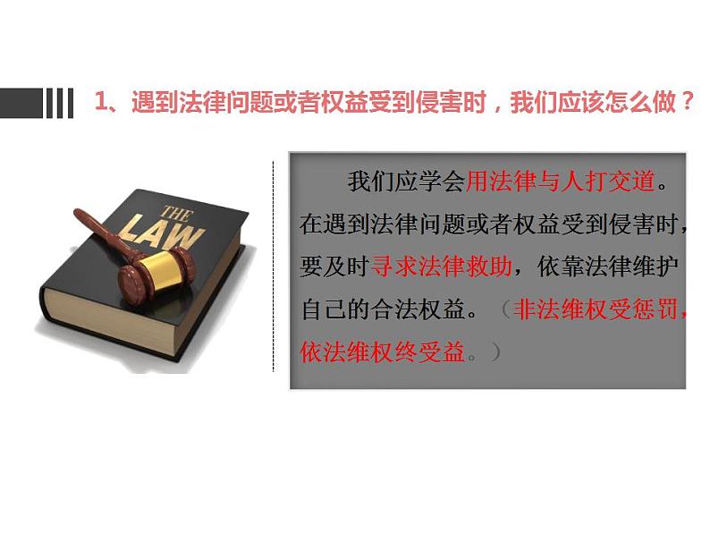 5.3 善用法律 课件-2024-2025学年统编版道德与法治八年级上册第7页