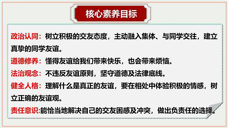 6.1 友谊的真谛 同步 课件-2024-2025学年统编版道德与法治七年级上册第2页