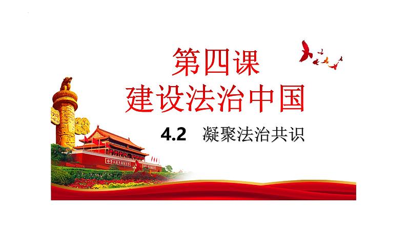 4.2 凝聚法治共识 课件-2024-2025学年统编版道德与 法治九年级上册第1页