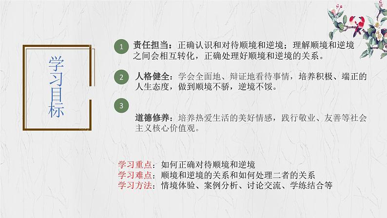 12.2+正确对待顺境和逆境 课件-2024-2025学年统编版道德与法治七年级上册第2页