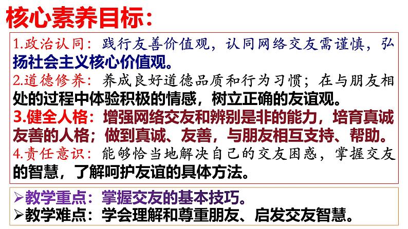 6.2 交友的智慧(同步 课件)-2024-2025学年统编版道德与法治七年级上册第4页