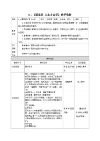 初中政治 (道德与法治)人教版（2024）八年级上册国家好 大家才会好教学设计及反思