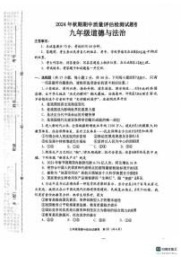 河南省南阳市2024-2025学年九年级上学期11月期中道德与法治试题