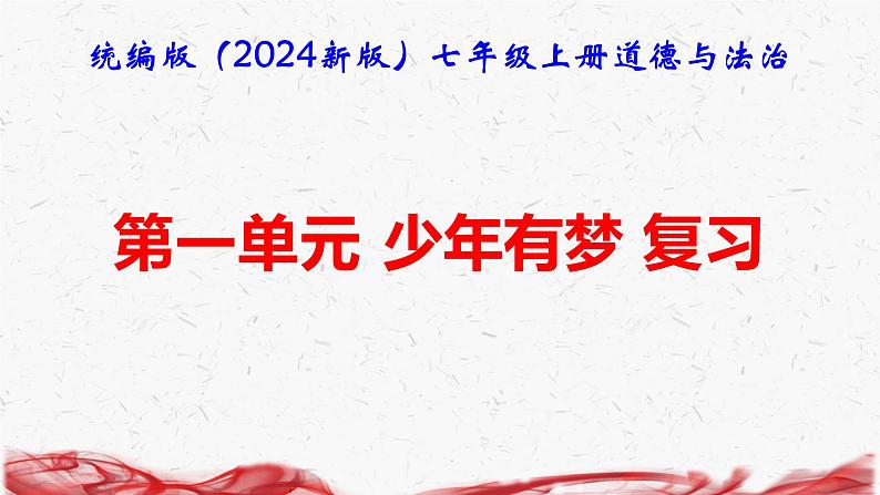 统编版(2024年新版)七年级上册道德与法治期中复习课件(1、2单元)第2页