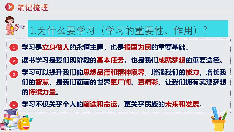 七年级道德与法治上册(人教版2024)3.2学习成就梦想 课件(含视频)第7页