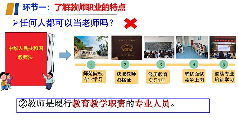 初中道德与法治人教版2024七年级上册 第二单元 成长的时空 第五课 和谐的师生关系走近老师 课件06