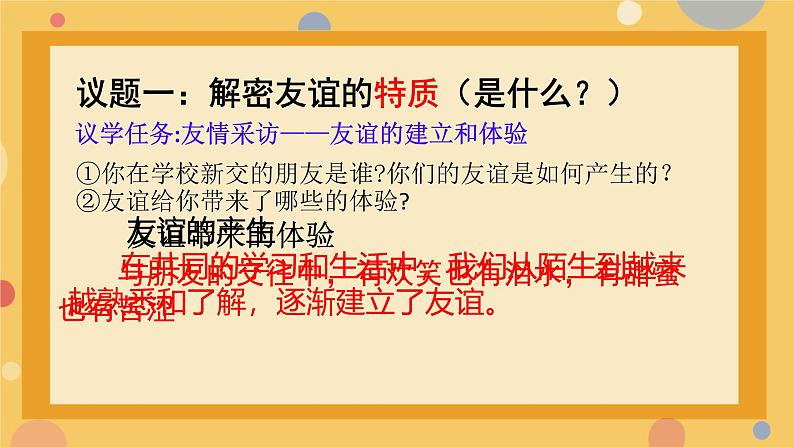 初中道德与法治人教版2024七年级上册 第二单元 成长的时空第六课 友谊之树常青 友谊的真谛 课件第5页