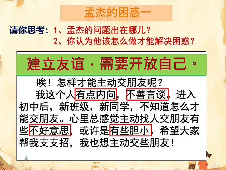 初中道德与法治人教版2024七年级上册 第二单元 成长的时空第六课 友谊之树常青交友的智慧 课件第5页
