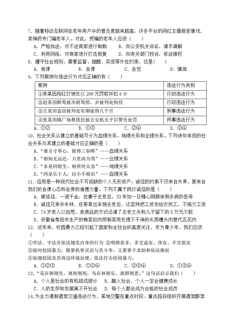问卷模板第2页