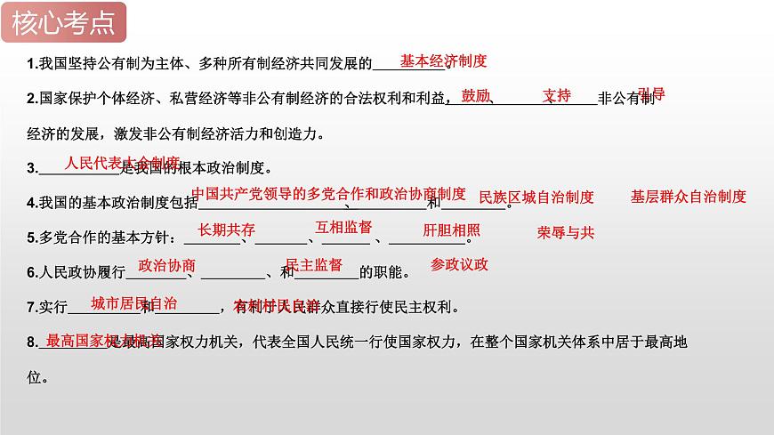 2025年中考道德與法治一輪復(fù)習(xí)考點精講課件專題07 人民當(dāng)家作主(含答案)第7頁