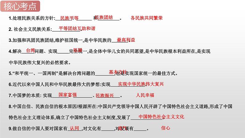 2025年中考道德与法治一轮复习考点精讲课件专题20 和谐与梦想(含答案)第8页