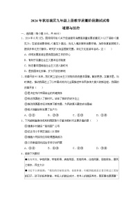 四川省綿陽市涪城區(qū) 2024-2025學(xué)年九年級上學(xué)期11月期中道德與法治試題