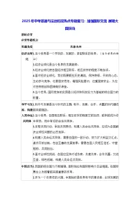 2025年中考道德与法治时政热点专题复习:加强国际交流 展现大国担当(含练习题及答案)