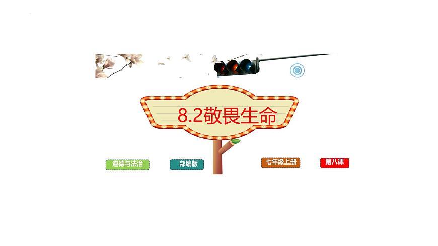 初中道德與法治人教版2024七年級上冊 第三單元 珍愛我們的生命 第八課 生命可貴敬畏生命 課件第1頁