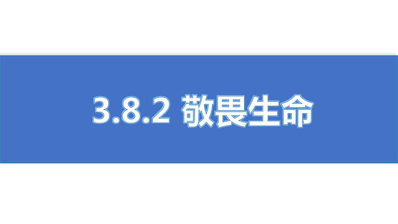 初中道德与法治人教版2024七年级上册 第三单元 珍爱我们的生命 第八课 生命可贵敬畏生命 课件01