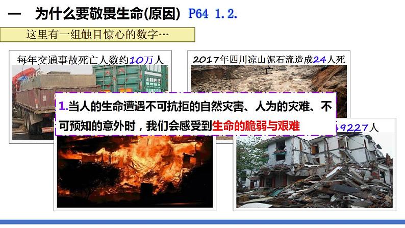 初中道德与法治人教版2024七年级上册 第三单元 珍爱我们的生命 第八课 生命可贵敬畏生命 课件07
