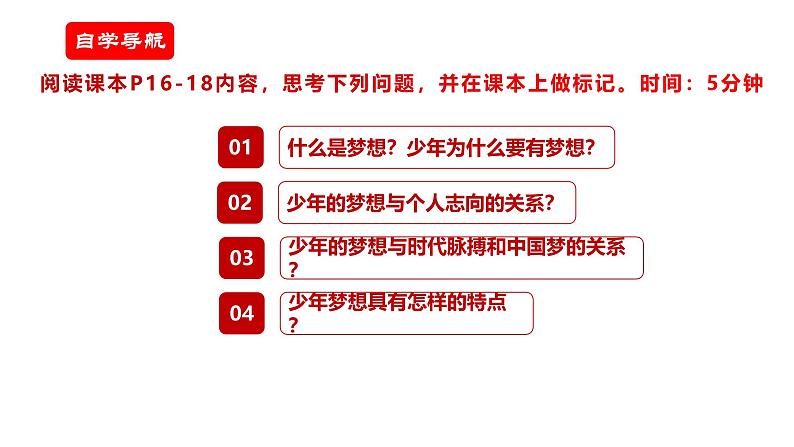 (统编版2024)七年级上册道德与法治3.1做有梦想的少年 课件第4页