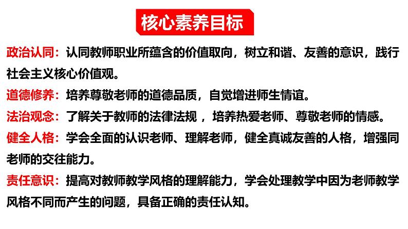 (统编版2024)七年级上册道德与法治5.1 走近老师 课件03