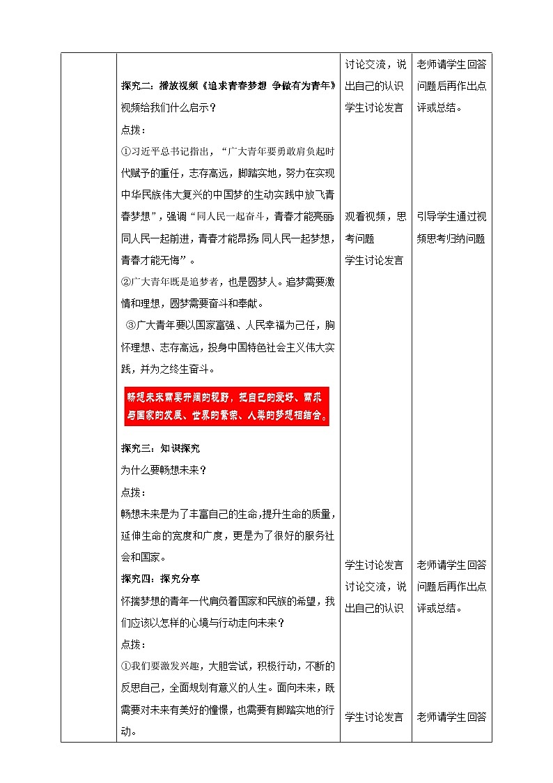 9.7.2《走向未来》教学设计(核心素养目标)第2页