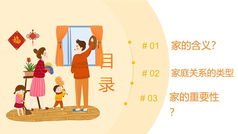 部编版2024道德与法治七年级上册 4.1家的意味 课件(含视频)第3页