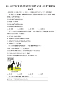 广东省深圳市宝安区多校联考2024-2025学年七年级上学期期中道德与法治试卷-A4