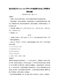 湖北省武漢市2024-2025學(xué)年七年級(jí)（上）期末模擬 道德與法治試卷（解析版）