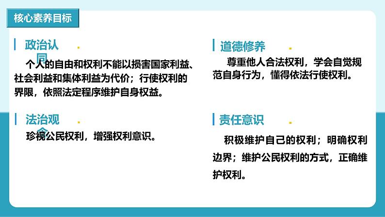 人教版八年级道德与法治下册3.2 依法行使权利 最新课件第3页