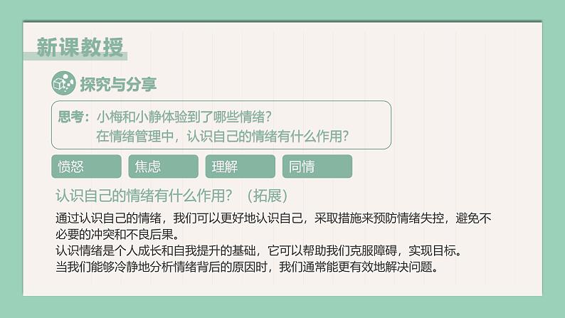 【核心素养目标】部编版(2024)七年级下册 2.2 学会管理情绪(课件)第7页