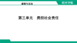 人教版（2024） 初中 道德与法治  八年级上册 第三单元 勇担社会责任 复习课件