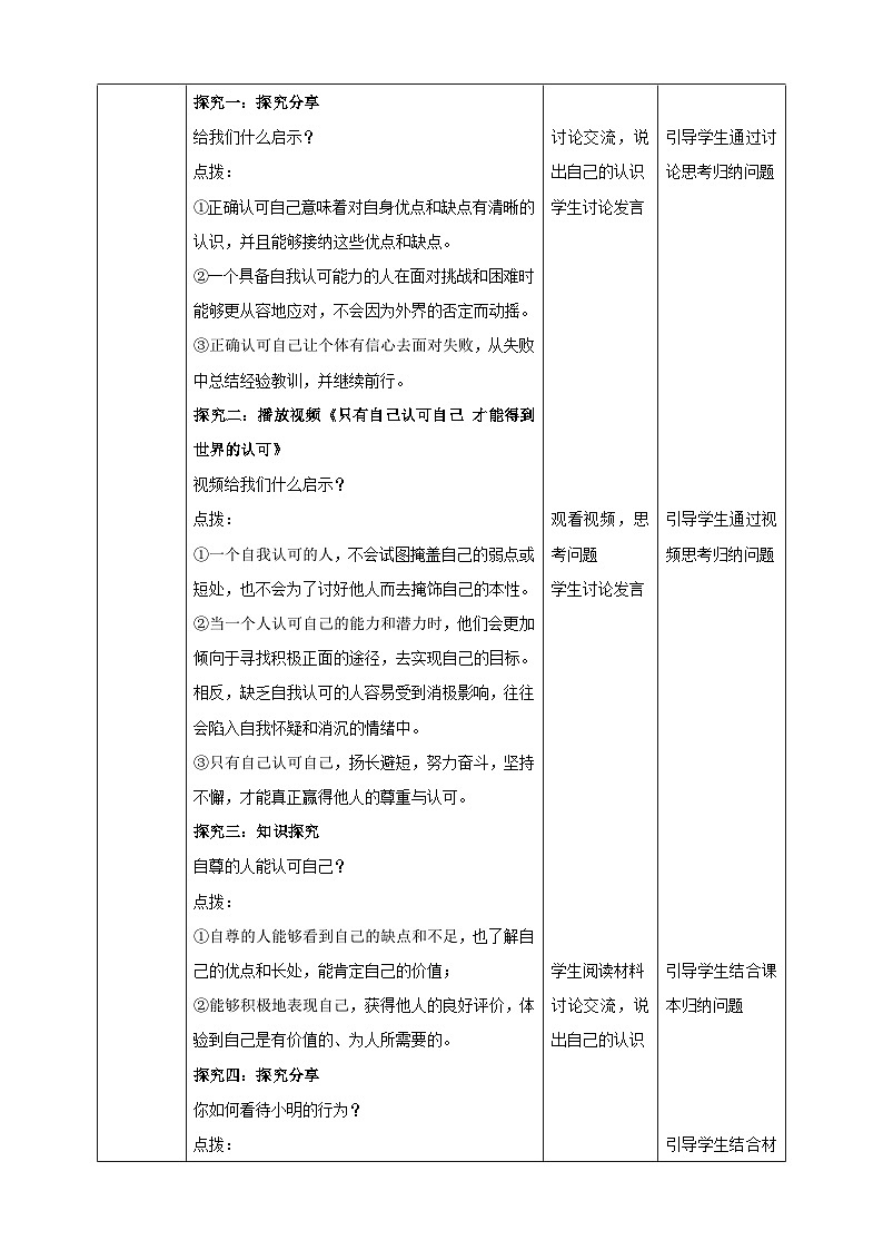7.3.1《人须有自尊》教学设计(核心素养目标)第3页