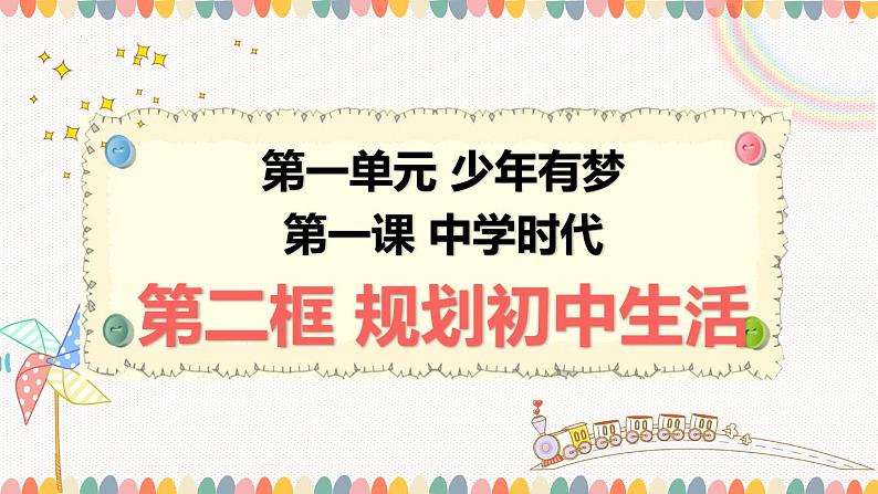 初中 政治 (道德与法治) 人教版(2024) 七年级上册(2024)规划初中生活 课件第2页