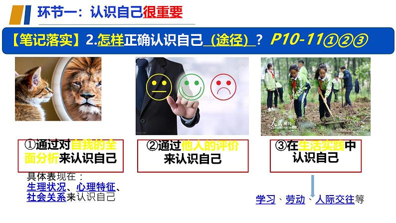 初中 政治 (道德与法治) 人教版(2024) 七年级上册(2024)认识自己 课件第7页