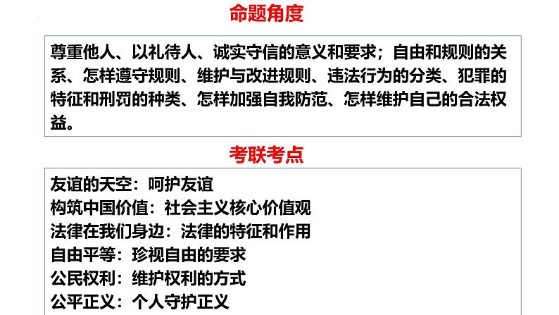 专题10 遵守社会规则--中考道德与法治一轮复习全考点精讲课件(部编版)第5页