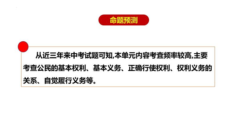 专题19 理解权利义务--中考道德与法治一轮复习全考点精讲课件(全国通用)第3页