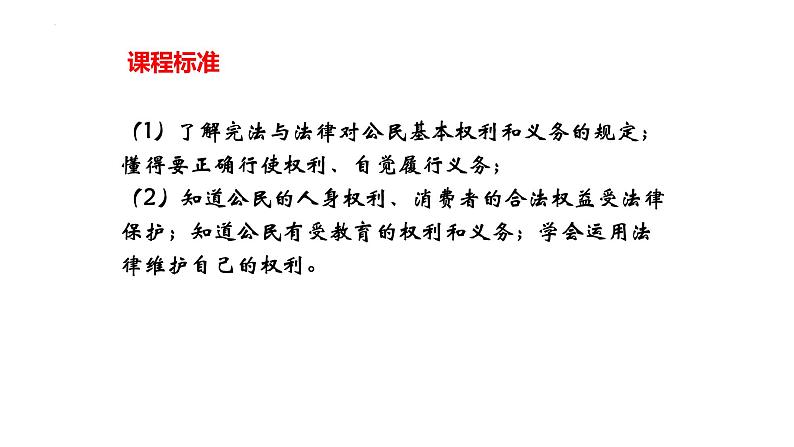 专题19 理解权利义务--中考道德与法治一轮复习全考点精讲课件(全国通用)第4页