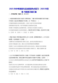 2025年中考道德与法治时政热点复习:2025年春晚 专题练习题汇编(含答案解析)