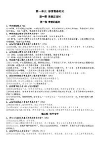 2025年春七年级下册道德与法治全册知识点