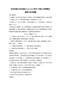 四川省眉山市东坡区2024-2025学年八年级(上)期末道德与法治试卷（解析版）