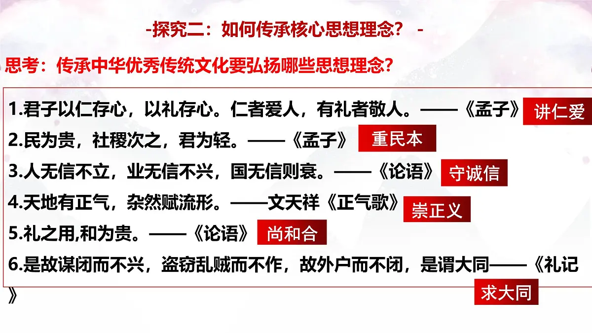 6.2 做核心思想理念的传承者 课件 -2024-2025学年统编版道德与法治七年级下册第5页