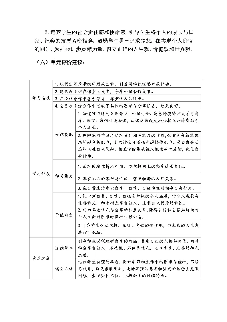5.1人要自强(教学设计)-2024-2025学年统编版道德与法治七年级下册第3页
