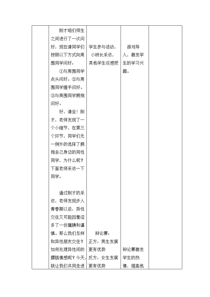 部编人教版初中道德与法治7年级下册1.2男生女生教案第2页