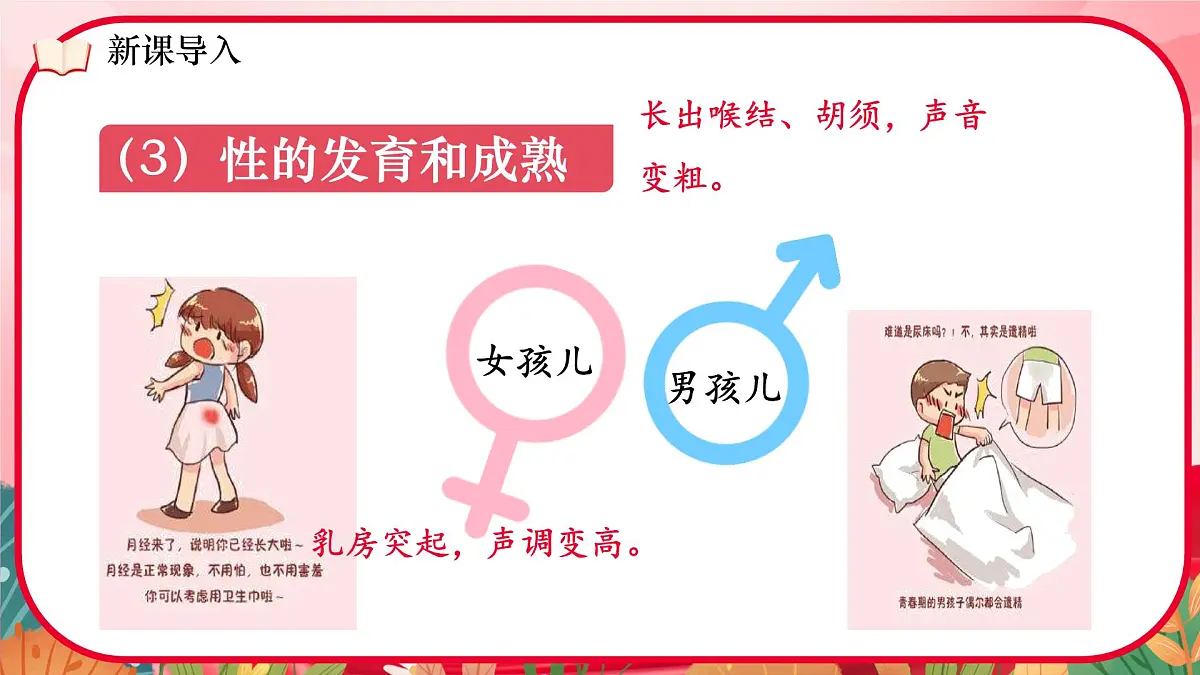 初中 政治 (道德与法治) 人教版(2024)七年级下册(2024)1.1青春的邀约 课件第6页